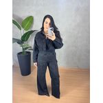 Calça Cargo Jeans Preta