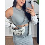 Maxi Camisa Tricoline Branca