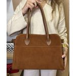 Bolsa Ivy Couro Carmurça Caramelo