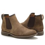 Botina Masculina Chelsea Vicent Camurça Taupe