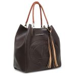 Bolsa Sacola Trançada Flex Café + Nécessaire 