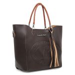 Bolsa Sacola Trançada Flex Café + Nécessaire 