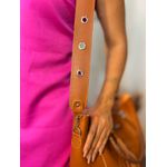 Bolsa Sacola Trançada Flex Caramelo + Nécessaire 