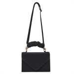 Bolsa bico camurça alça enrugada