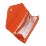 Bolsa bico camurça alça enrugada