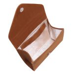 Bolsa bico camurça alça enrugada