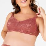 SUTIÃ AMAMENTAÇÃO RENDADO BRONZE