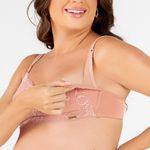 SUTIÃ AMAMENTAÇÃO RENDADO CARAMELO