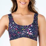 SUTIÃ TOP COM BOJO REMOVIVEL ESTAMPA FLORAL SIDERAL