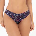 CALCINHA BIQUINI ESTAMPA FLORAL SIDERAL