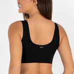 SUTIÃ TOP LASER COM ABERTURA FRONTAL PRETO