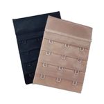 KIT DUO EXTENSOR DE SUTIÃS PRETO/CHOCOLATE