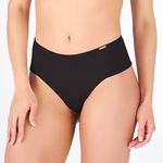 CALCINHA ALTA FIO DENTAL PRETO