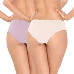 KIT CALCINHA BASIC 100% ALGODÃO NUDE/ROSA RETRO