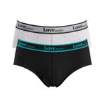 KIT CUECA BRIEF PRETO/MESCLA