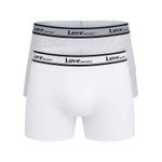 KIT CUECA BOXER BRANCO/MESCLA