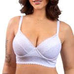 SUTIÃ COM RENDA E BASE ALONGADA BRANCO