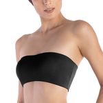 SUTIÃ TOP FAIXA COM BOJO REMOVIVEL PRETO