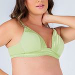 SUTIÃ AMAMENTAÇÃO C/BOJO PISTACHE