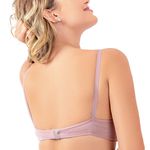 SUTIÃ COM BOJO TRIANGULO ROSA RETRO