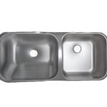 TANQUE DUPLO ESCOVADO 97X43X22CM AÇO INOX 304 LD