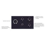 COOKTOP PENTA SIDE PLUS PRETO 5GG TRI 90