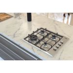 COOKTOP INOX SQUARE 4GX TRI 60