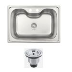 OUTLET CUBA INOX MORGANA + VÁLVULA LUXO