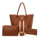 Bolsa Feminina Shopper Ecobag Kit + Necessaire +carteira 012