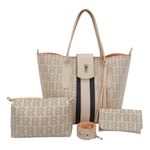 Bolsa Feminina Shopper Ecobag Kit + Necessaire +carteira 012