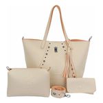 Bolsa Feminina Shopper Shopbag Kit +necessaire+carteira 011
