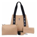 Bolsa Feminina Totebag Saco Kit + Carteira + Necessaire 08