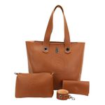Bolsa Feminina Shopper Original+carteira + Necessaire Kit 03