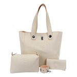 Bolsa Feminina Shopper Original+carteira + Necessaire Kit 03
