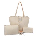 Bolsa Feminina Shopper Shopbag + Necessaire +carteira Kit 05