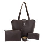 Bolsa Feminina Shopper Shopbag + Necessaire +carteira Kit 05