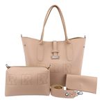 Bolsa Feminina Shopper Grande Kit + Carteira + Necessaire 07