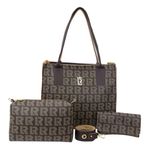 Bolsa Feminina Tote Estilo Kit + Carteira + Necessaire 09