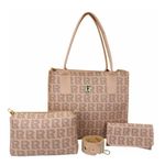 Bolsa Feminina Tote Estilo Kit + Carteira + Necessaire 09