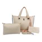 Bolsa Feminina Shopper Totebag Kit + Necessaire +carteira 06