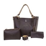 Bolsa Feminina Shopper Kit + Necessaire + Carteira Lr 017