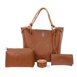 Bolsa Feminina Shopper Kit + Necessaire + Carteira Lr 017