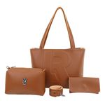 Bolsas Femininas Shopper Kit + Necessaire + Carteira Lr 018