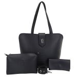 Bolsa Feminina Shopper Shopbag + Necessaire +carteira Kit 05