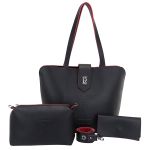 Bolsa Feminina Shopper Shopbag + Necessaire +carteira Kit 05