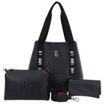 Bolsa Feminina Totebag Saco Kit + Carteira + Necessaire 08