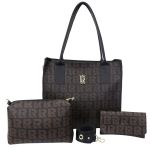 Bolsa Feminina Tote Estilo Kit + Carteira + Necessaire 09