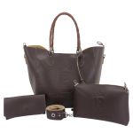 Bolsa Feminina Shopper Grande + Necessaire + Carteira Kit 02