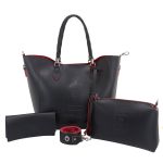 Bolsa Feminina Shopper Grande + Necessaire + Carteira Kit 02
