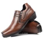 Bota Social Masculina Confortável Ziper Lançamento